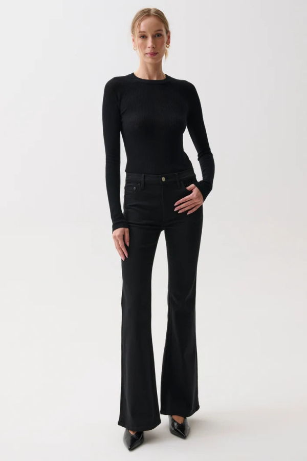 Pistola Kinsley Mid Rise Ultra Flare Night Flight Jeans - Denim