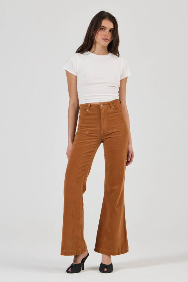 Rollas Eastcoast Flare Jeans - Caramel Cord