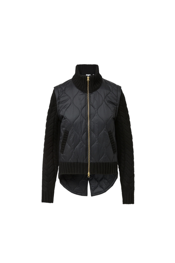 Veronica Beard Patra Mixed Media Jacket - Black