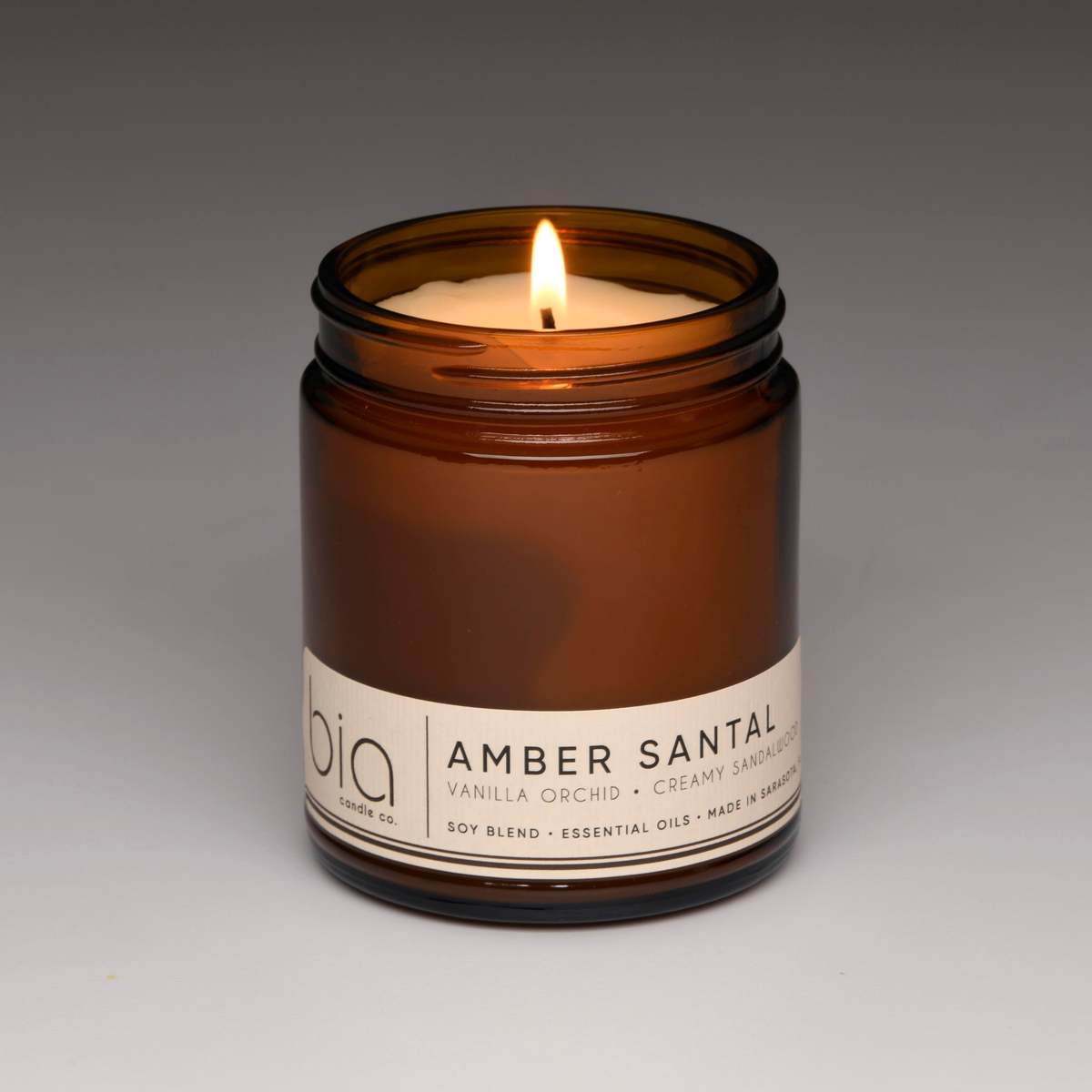 Bia Candle Co Amber Santal Soy Blend Candle - Amber, Sandalwood & Vanilla Orchid - Image 6 of 34