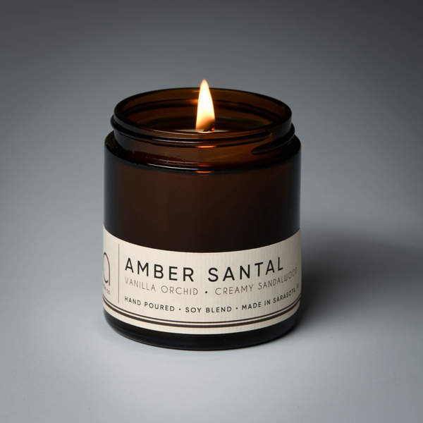 Bia Candle Co Amber Santal Soy Blend Candle - Amber, Sandalwood & Vanilla Orchid