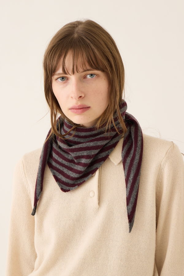 demylee Nessa Stripe Small Cashmere Bandana