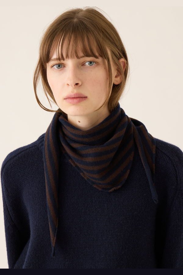demylee Nessa Stripe Small Cashmere Bandana