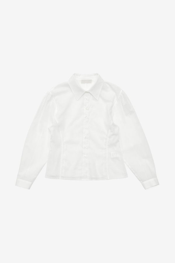 AMOMENTO Sheer Standard Fit Shirt