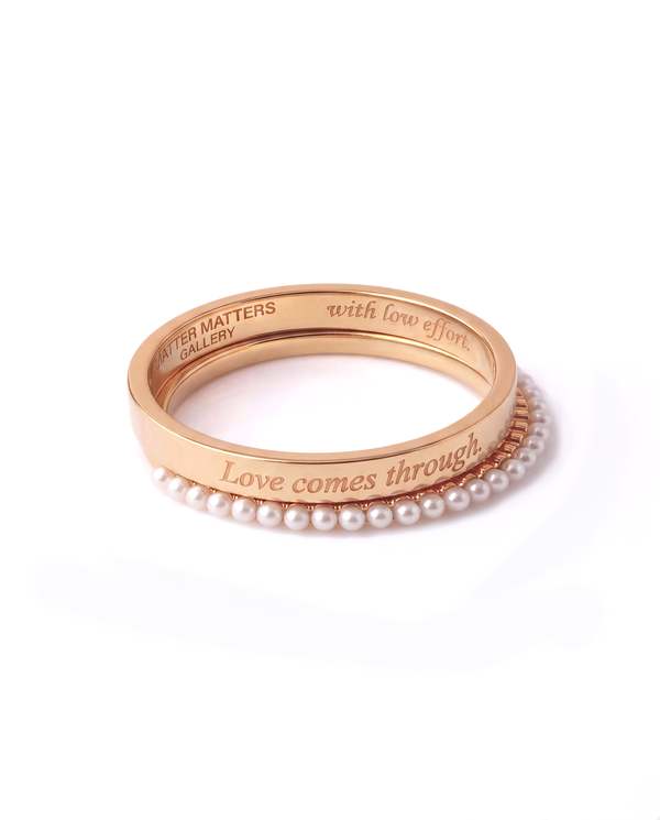 MATTER MATTERS Love Comes Through Gold Ring MATTER MATTERS Love Comes Through Gold Ring