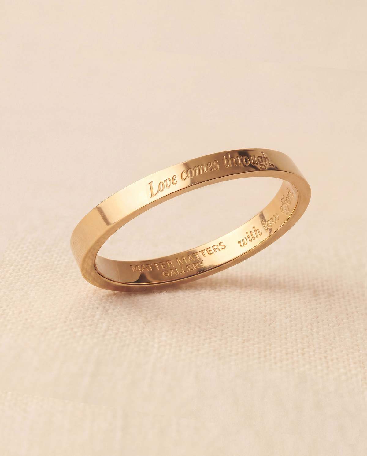MATTER MATTERS Love Comes Through Gold Ring - Image 9 of 9