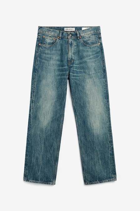 Our Legacy Indigo Butterfly Vast Cut Jeans | Garmentory
