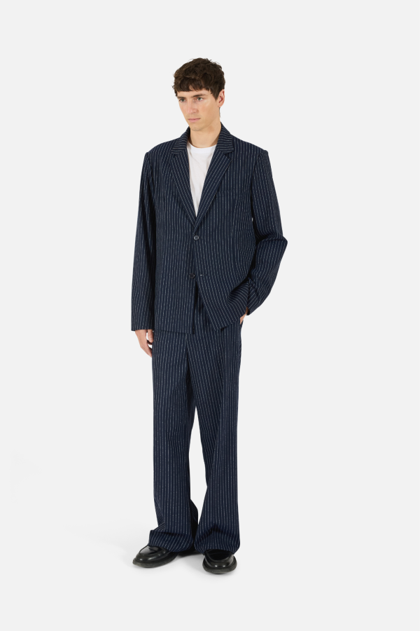 KROST Double-Button Pinstripe Blazer