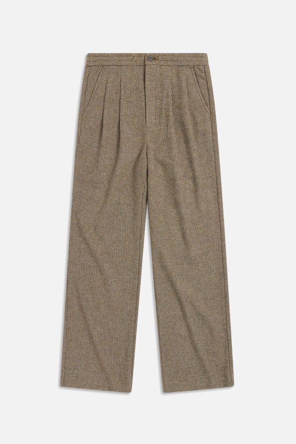 KROST Eco Half-Elastic Chevron Pant - Bronze Brown