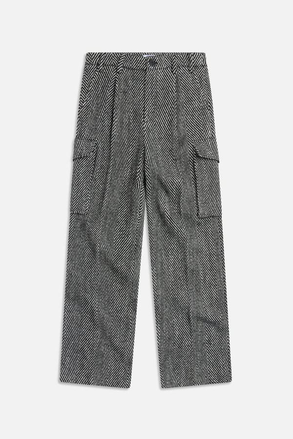 KROST Eco Herringbone Cargo Pant - Black