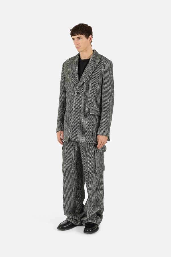 KROST Eco Herringbone Longline Blazer