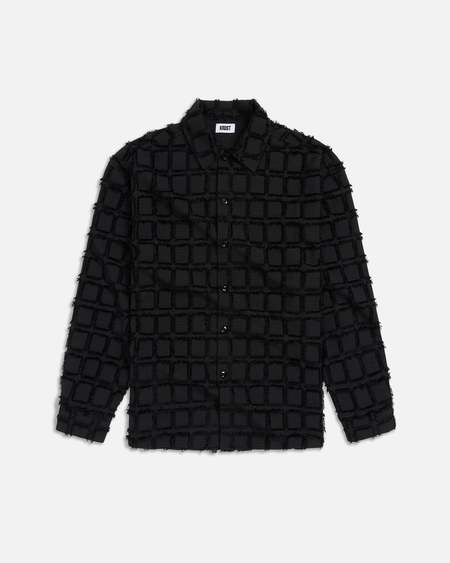 MサイズCASEY CASEY DOUBLE DYED VERGERシャツ Casey Casey Double Dyed Verger Shirt - Onyx | Garmentory