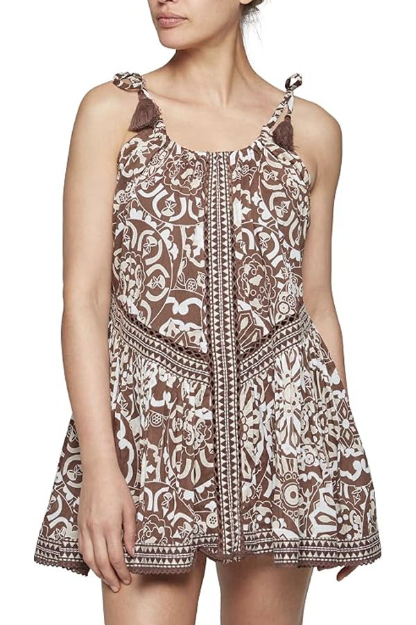 Ramy Brook Gigi Dress - Beach Brown Combo