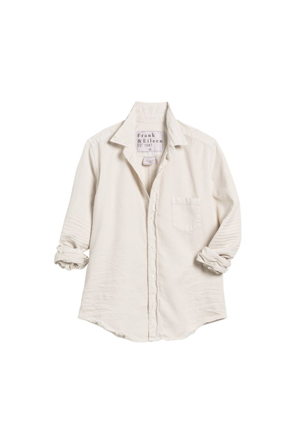 Frank & Eileen Barry Tailored Button-Up Shirt - Vintage White