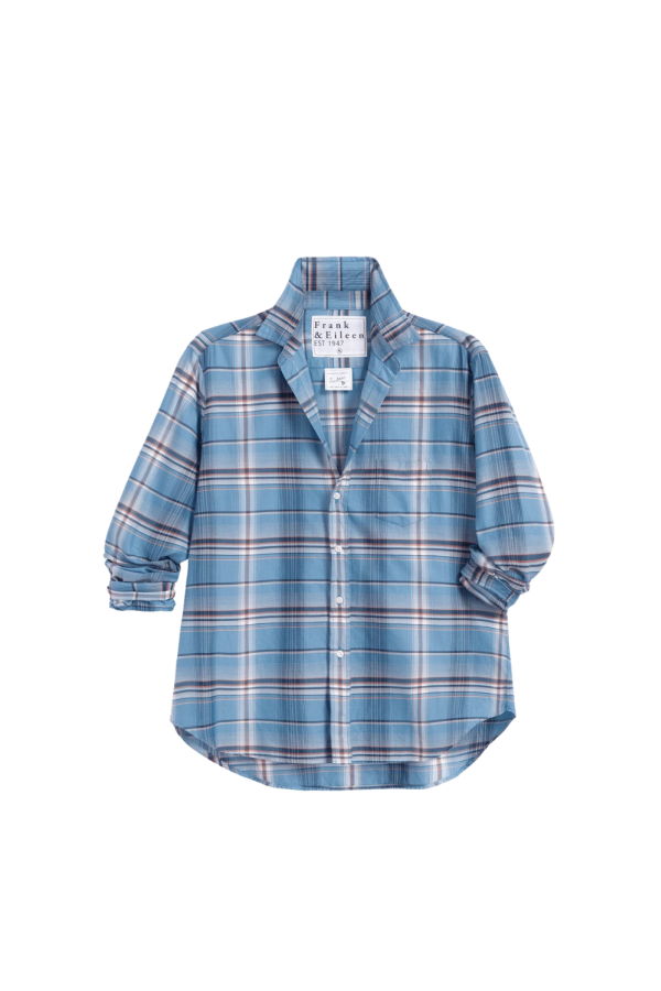 Frank & Eileen Eileen Relaxed Button-Up Shirt - Blue Plaid Flannel