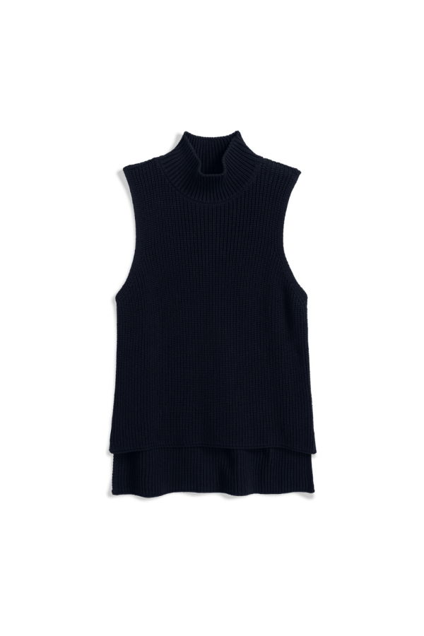 Frank & Eileen Montecito Shell Mock Neck Sweater - Marine