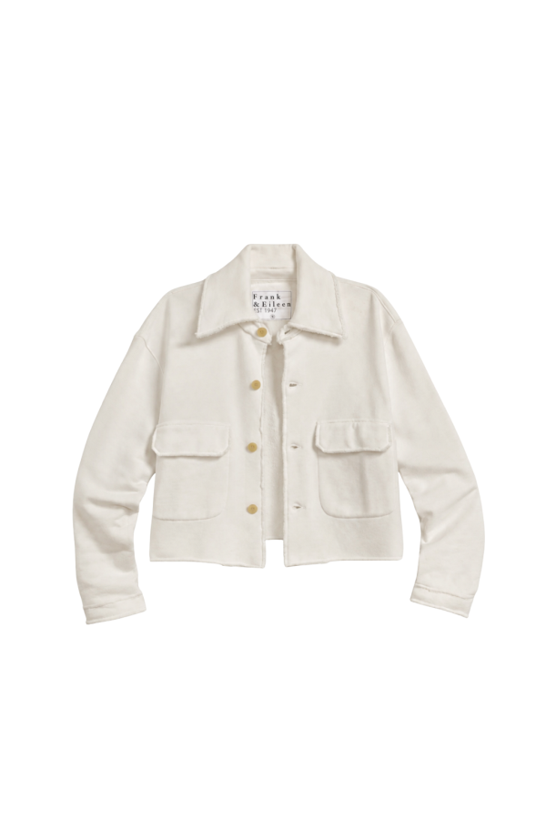 Frank & Eileen Rowan Button-Up Jacket - Vintage White