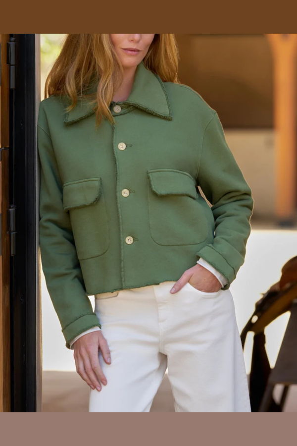 Frank & Eileen Rowan Button-Up Jacket - Nori