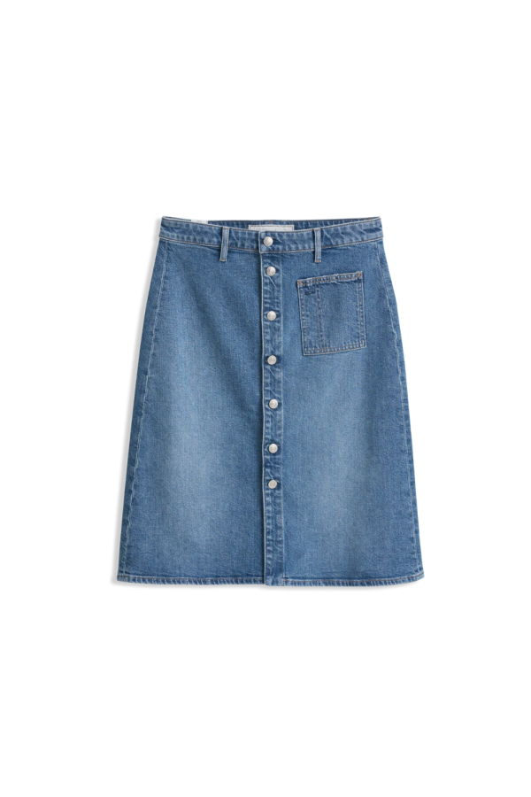 Frank & Eileen Shannon Knee-Length Denim Skirt - 1978 Wash