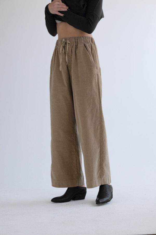 Album di Famiglia Velvet Wide & Long Trousers