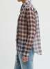 Tibi Silk Cotton Plaid Blouse With Removable Tie - Thumbnail 2