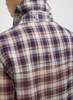 Tibi Silk Cotton Plaid Blouse With Removable Tie - Thumbnail 5