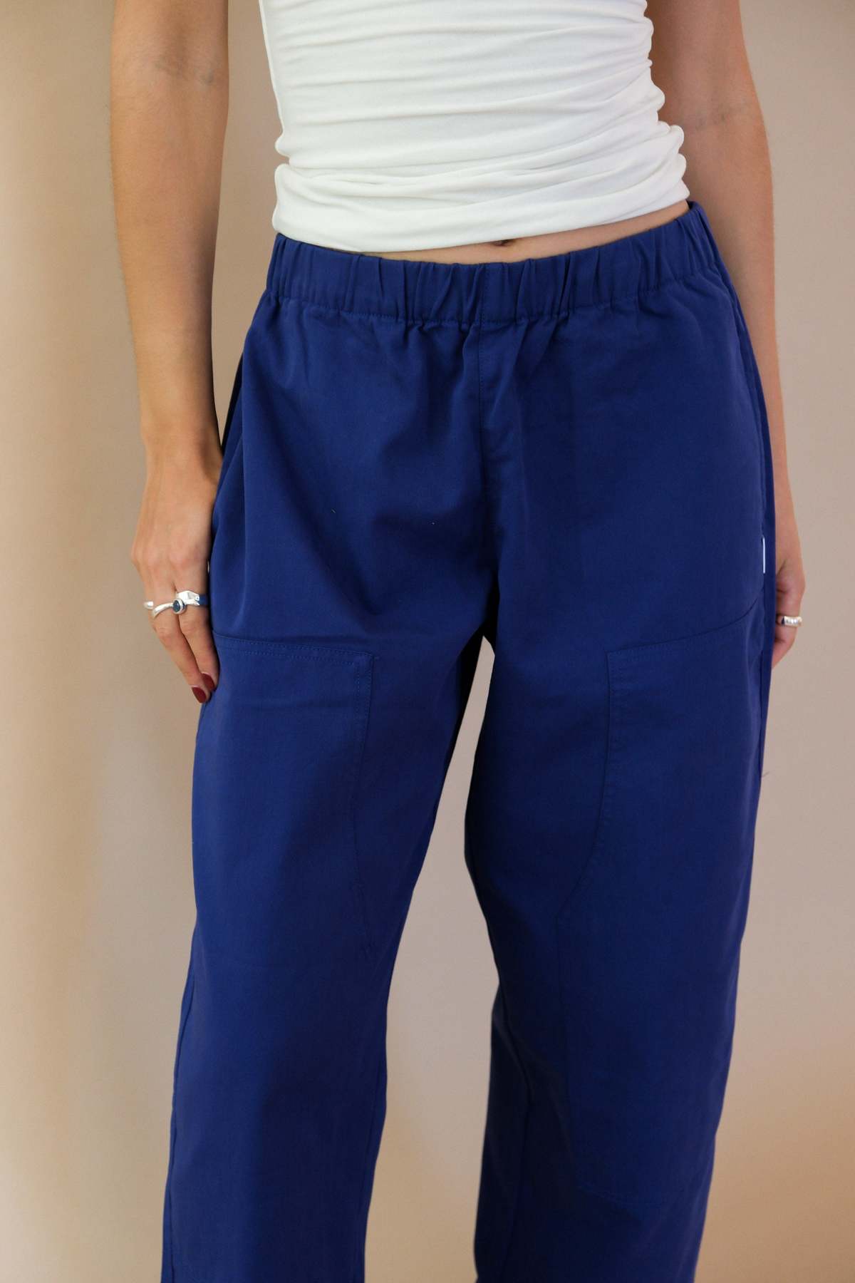 Le Bon Shoppe Gardener's Pant - Deep Blue - Image 3 of 7
