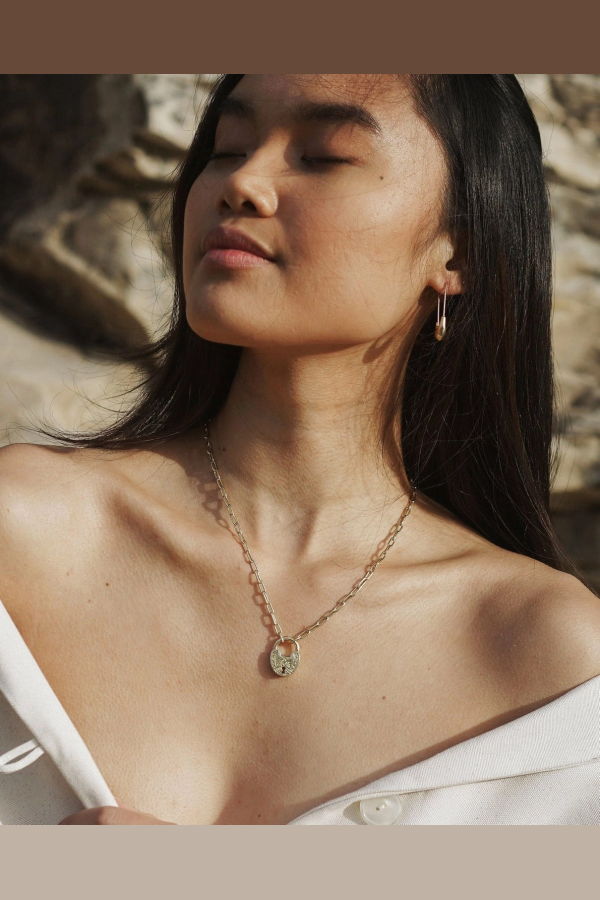 Satomi Studio Gembok Pendant (Flowers) Necklace