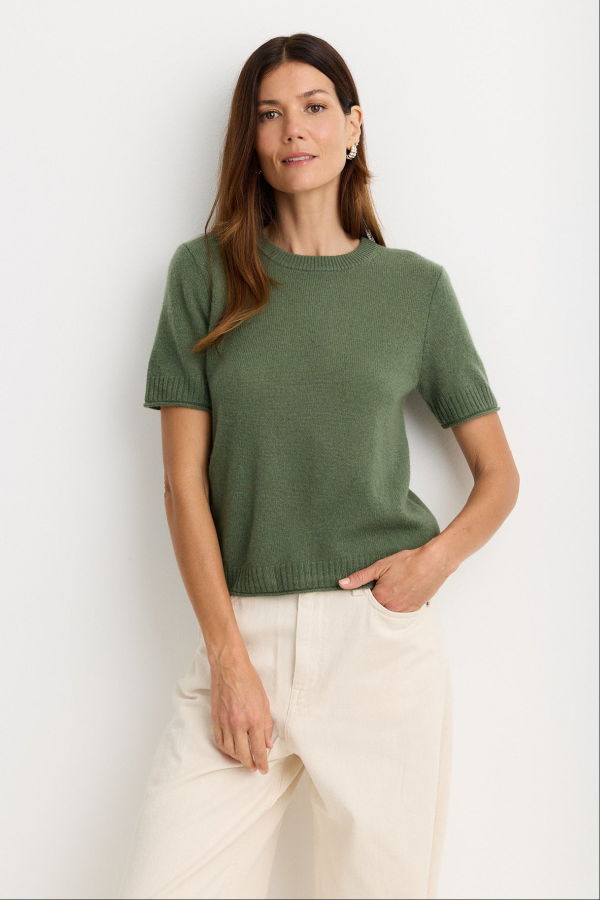 ONE GREY DAY Serafina Cashmere T-Shirt