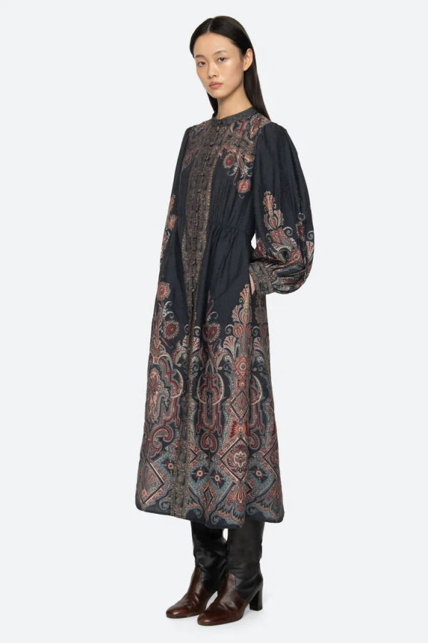 Sea NY Hyacinth L/S Dress - Navy