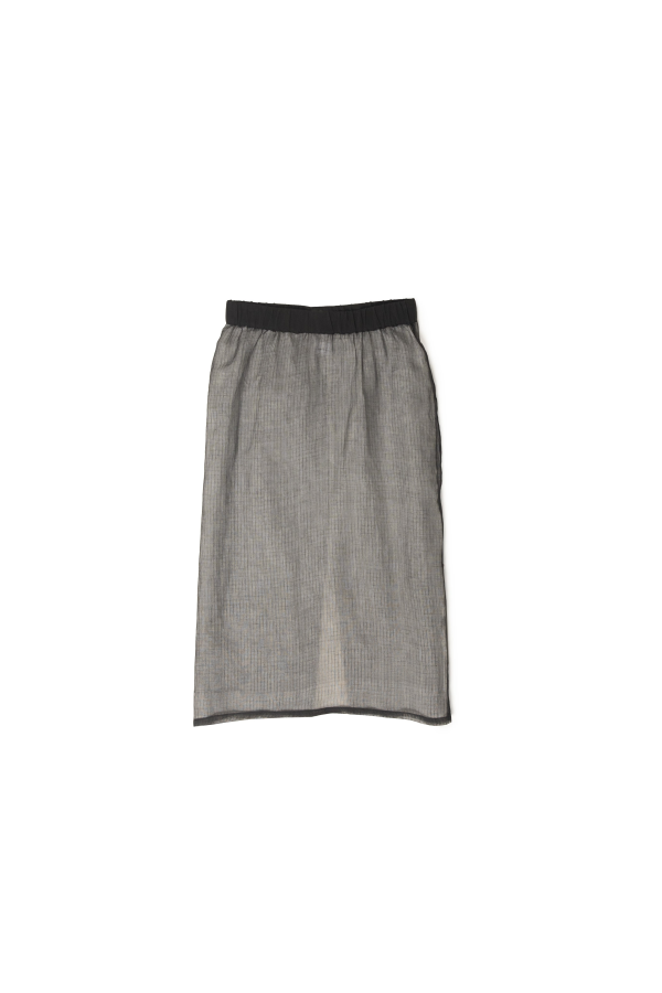 LWN Double Digi Organdy Check Lace Skirt