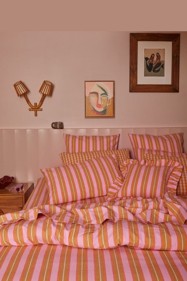 Mosey Me Sunrise Stripe Standard Pillowcase Set