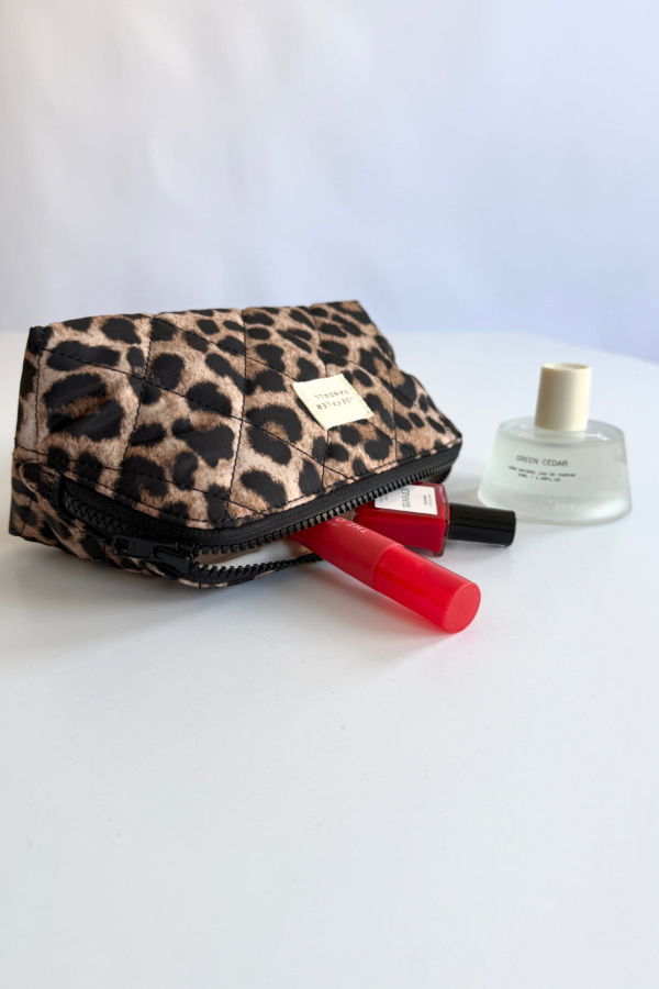 Loeffler Randall Georgette Cosmetic Pouch - Brushed Leopard