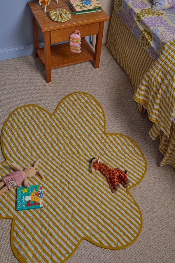 KIDS Mosey Me Pink Quartz Seersucker Playmat