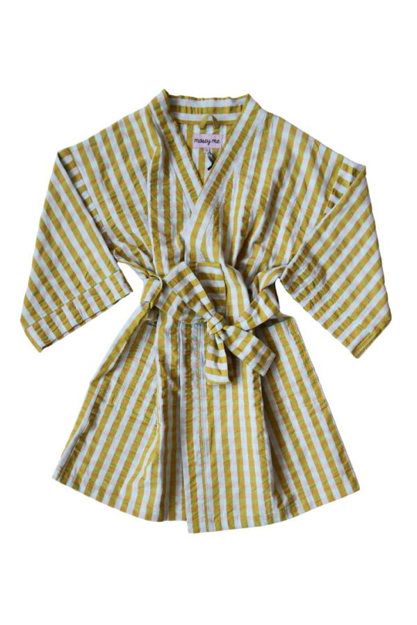 Mosey Me Pink Quartz Seersucker Short Robe