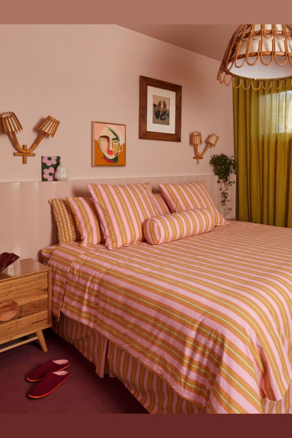 Mosey Me Sunrise Stripe Bolster Cushion