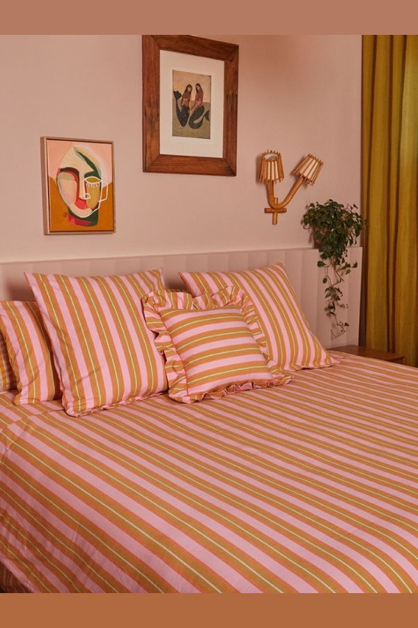 Mosey Me Sunrise Stripe Euro Pillowcase Set
