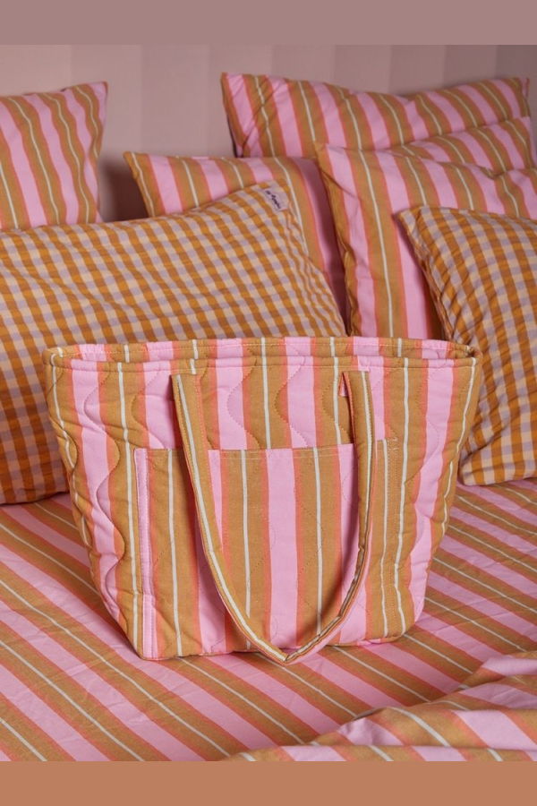 Mosey Me Sunrise Stripe Quilted Bag
