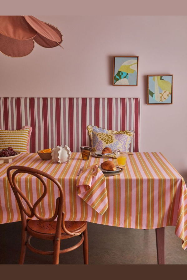 Mosey Me Sunrise Stripe Tablecloth