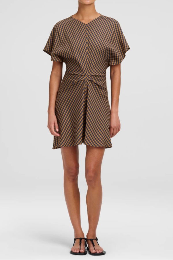 A.L.C. Leni Dress - Pecan/Navy