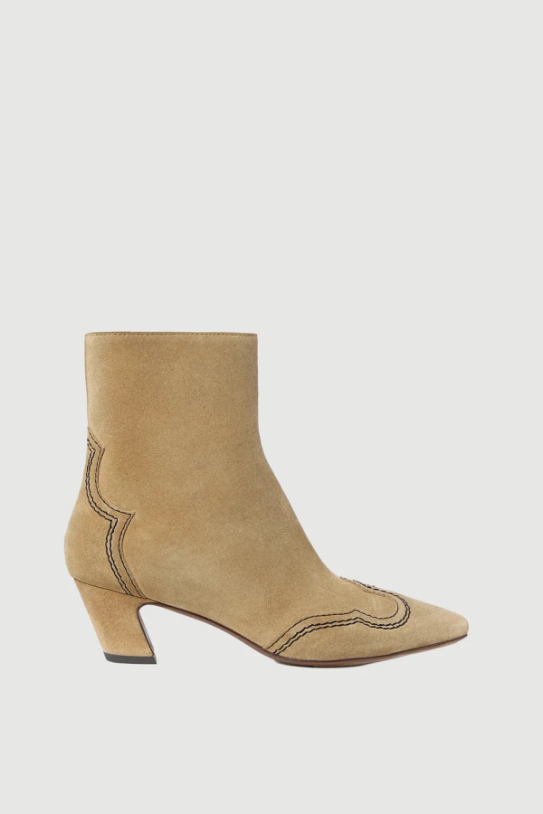 Loeffler Randall Aspen Suede Ankle Boot - Tan