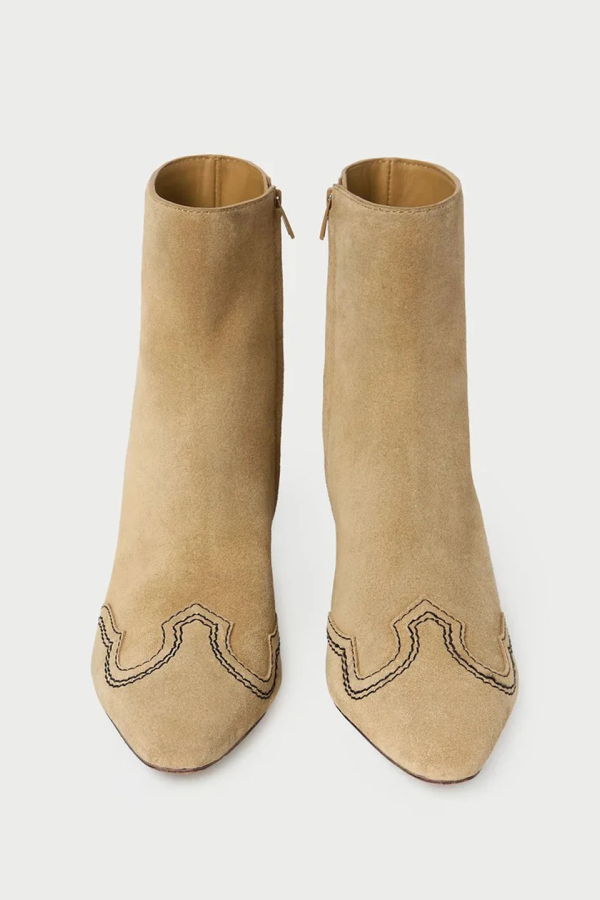 Loeffler Randall Aspen Suede Ankle Boot - Tan