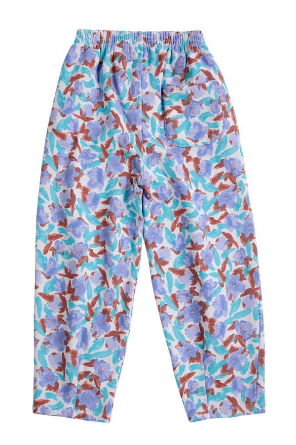 KIDS Bobo Choses Cocoon Sweatpants All Over Watercolour Floral Print - Purple