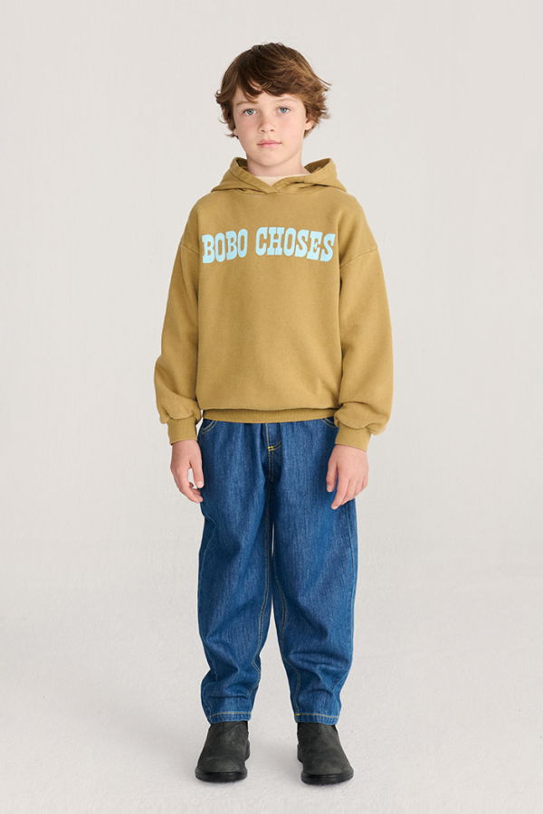 KIDS Bobo Choses Child Hooded Sweatshirt Pop Sweatshirt - Brown