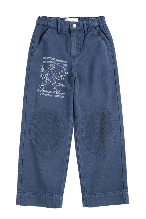 KIDS Bobo Choses Mr. Footish Knee Pads Pants - Navy Blue