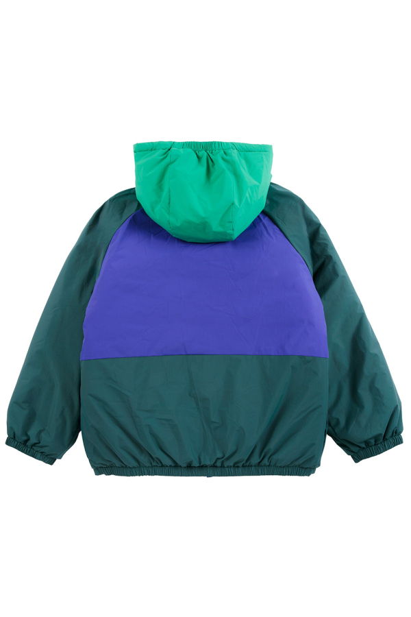 KIDS Bobo Choses All Over Almost Moir Print Reversible Jacket - Navy Blue