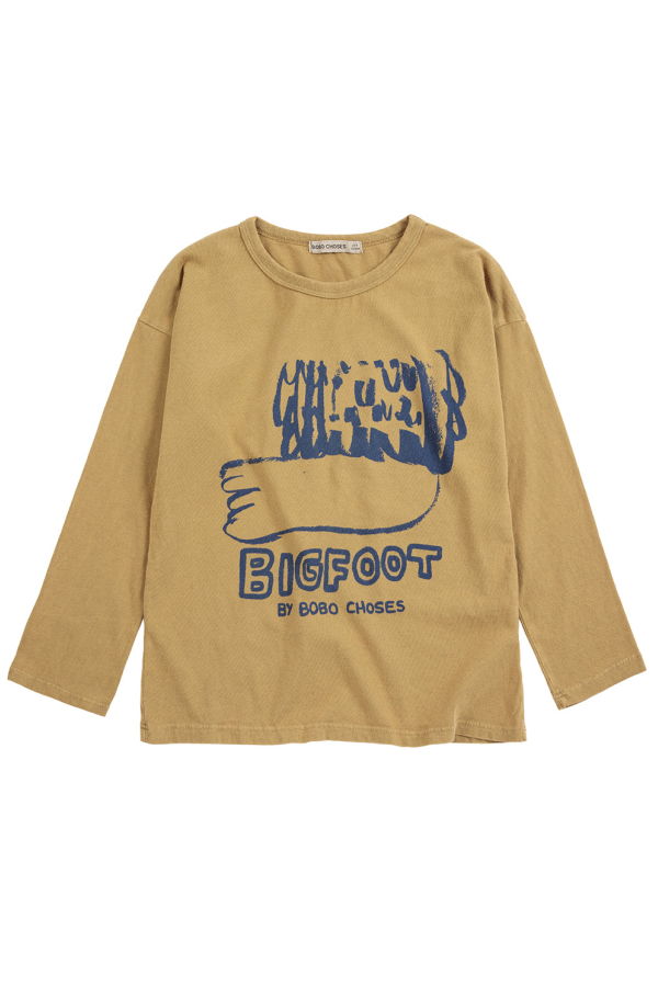 KIDS Bobo Choses Bigfoot Print Long Sleeve T-Shirt