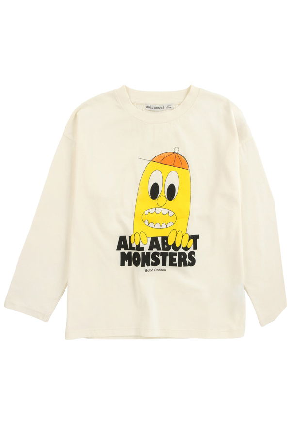 KIDS Bobo Choses Child T-Shirt Bigtooth Lemon Print - Cream