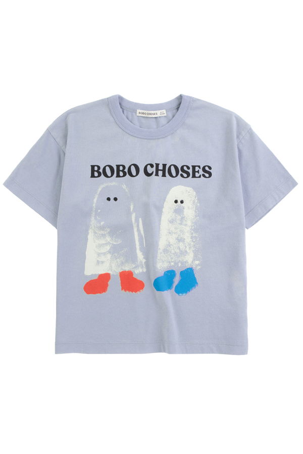KIDS Bobo Choses Booty Ghosts Print T-Shirt - Blue