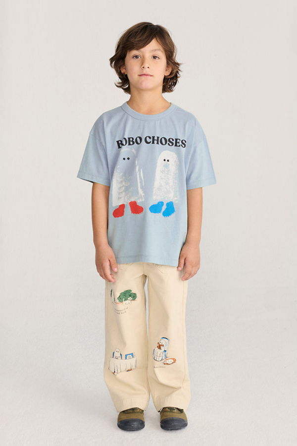 KIDS Bobo Choses Booty Ghosts Print T-Shirt - Blue